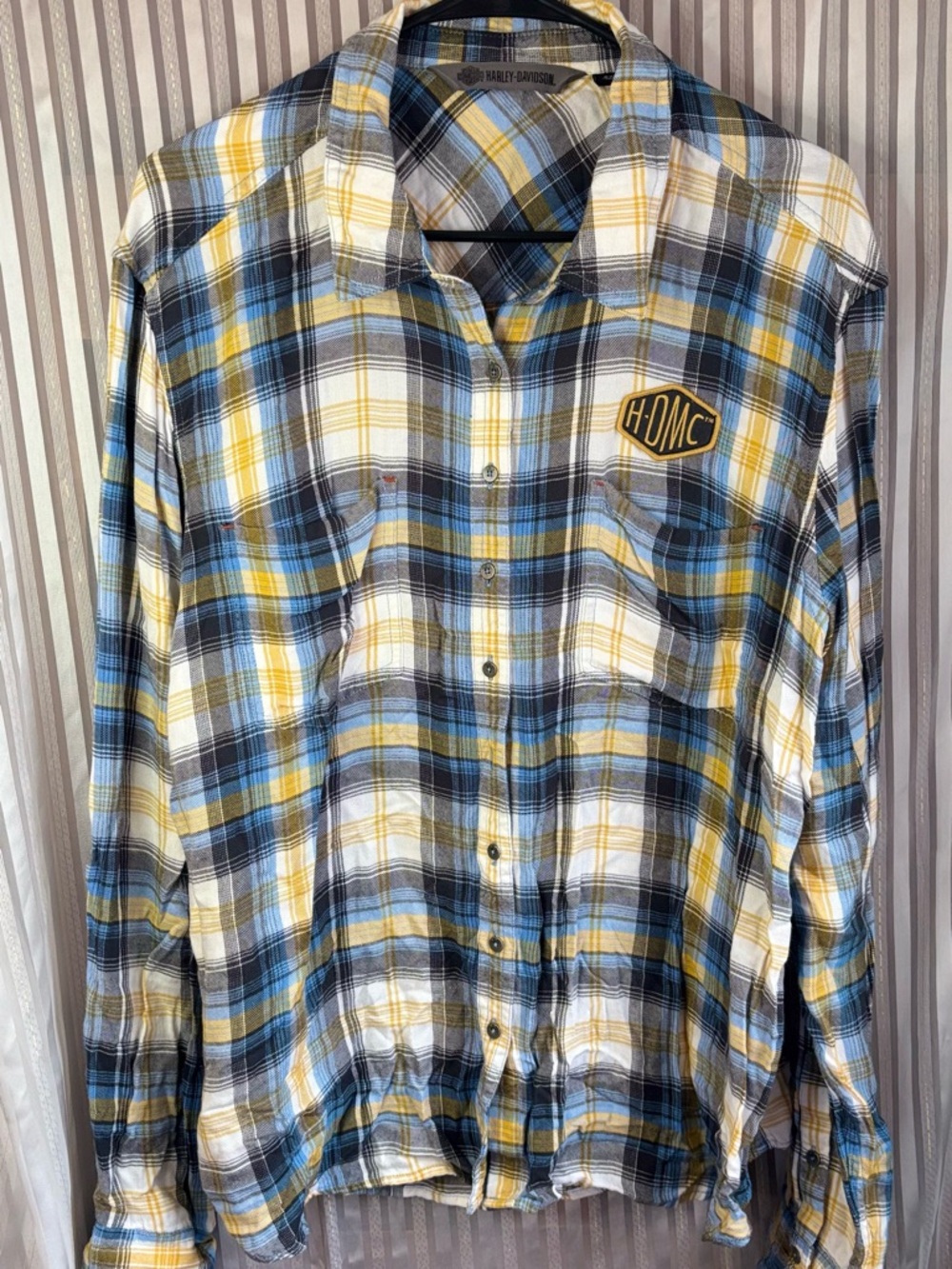 Harley Davidson flannel women’s shirt.